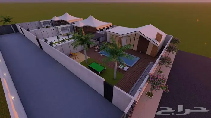 تصميم واجهات وخارجي ثري دي 3d 9