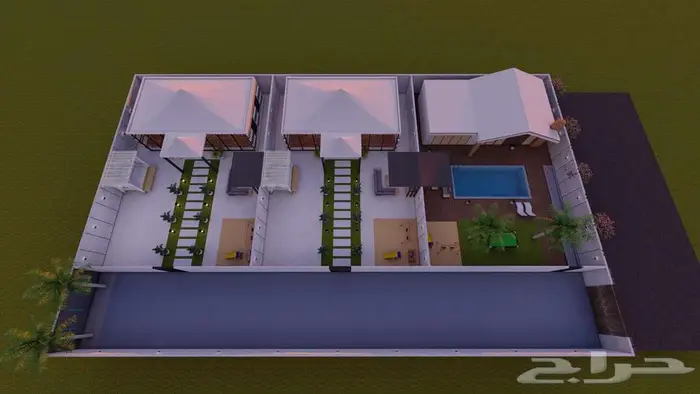 تصميم واجهات وخارجي ثري دي 3d 2