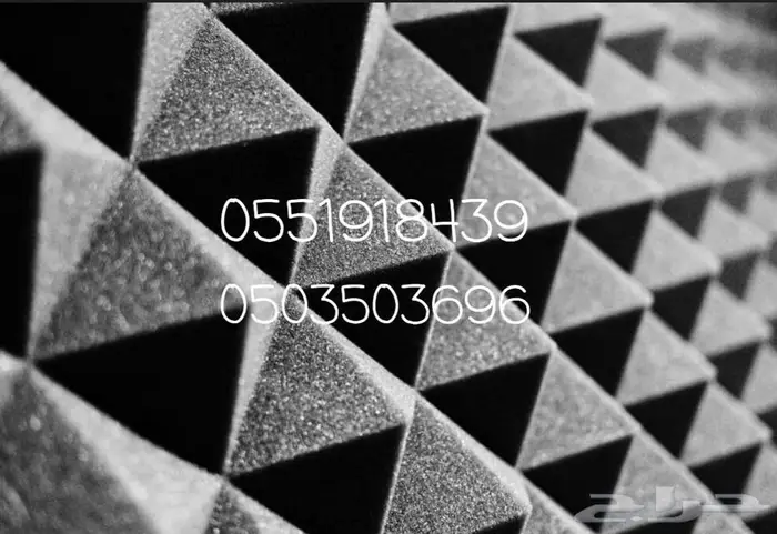 عازل اسفنج هرمي  عازل صخري اسفنج هرمي 7سم اسفنج طبق البيض 2