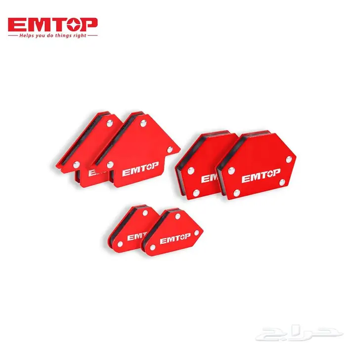 زوايا لحام مغناطيسية EMTOP   تثبيت دقيق  6 قطع 0
