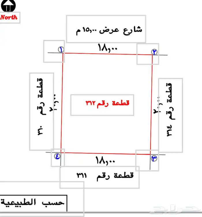 موقع للبيع فيلا قديمة بحي السداد 360م 25