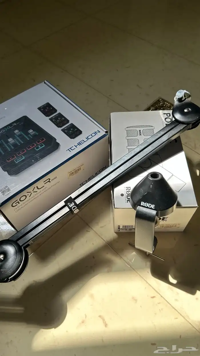 مايك خارجي احترافي podmic   GOXLR   ستاند rode 6