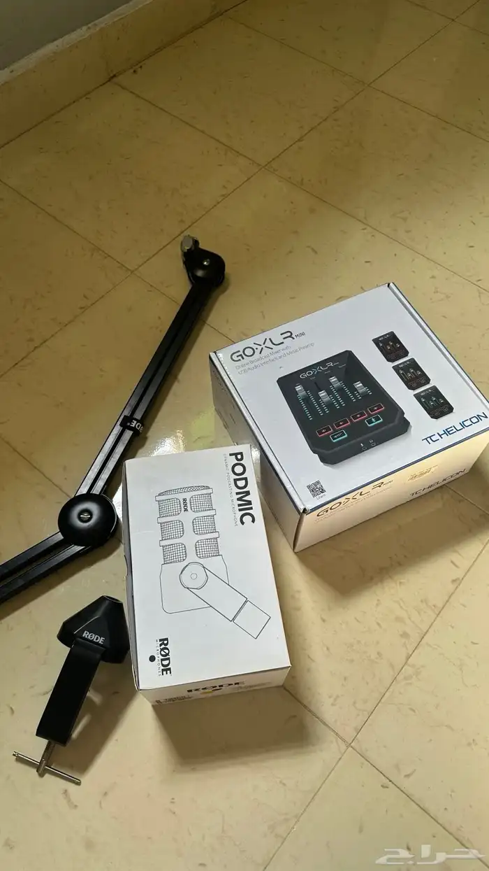 مايك خارجي احترافي podmic   GOXLR   ستاند rode 0