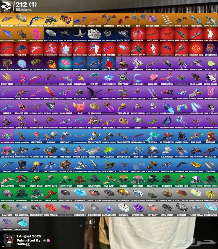 حساب فورت نايت طور الزومبي القديم و 210سكن 4