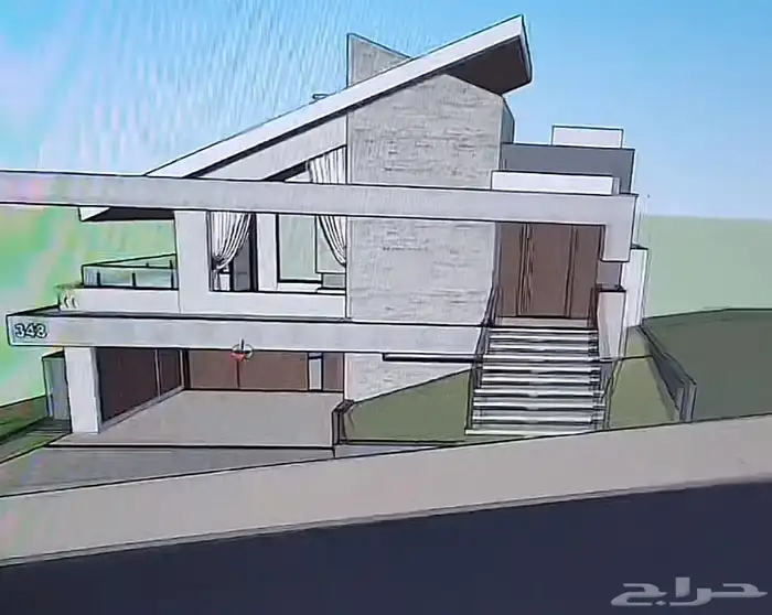 تصميم 3D بيت محلات 0