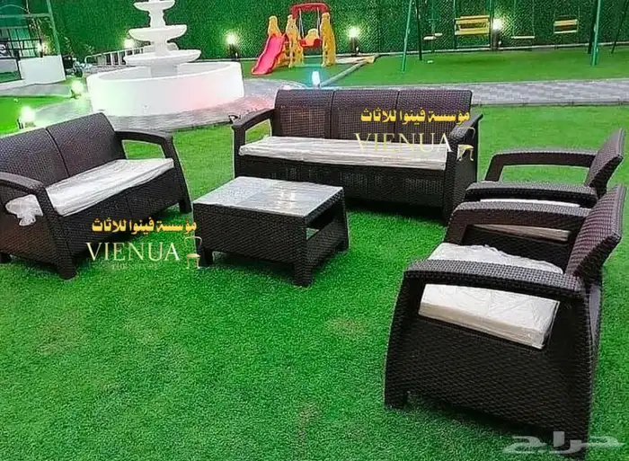 طقم جلسة حديقة راتان 4