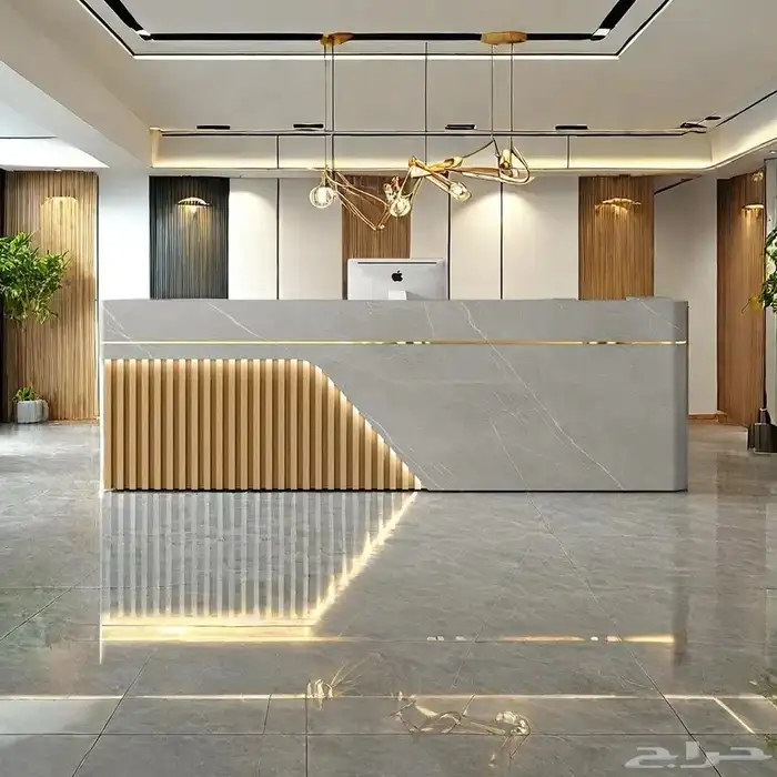 كاونتر استقبال - ريسبشن استقبال - ديكور استقبال 48