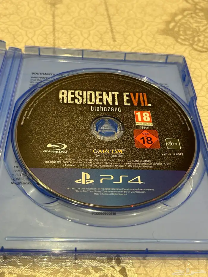 شريط رزدنت ايفل 7 RESIDENT EVIL سوني 4 و سوني 5 1
