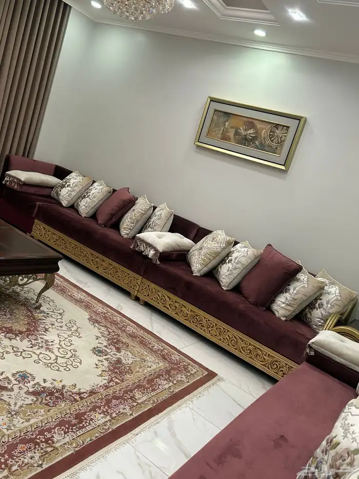 كنب متصل حرف L 5 4 للبيع 0