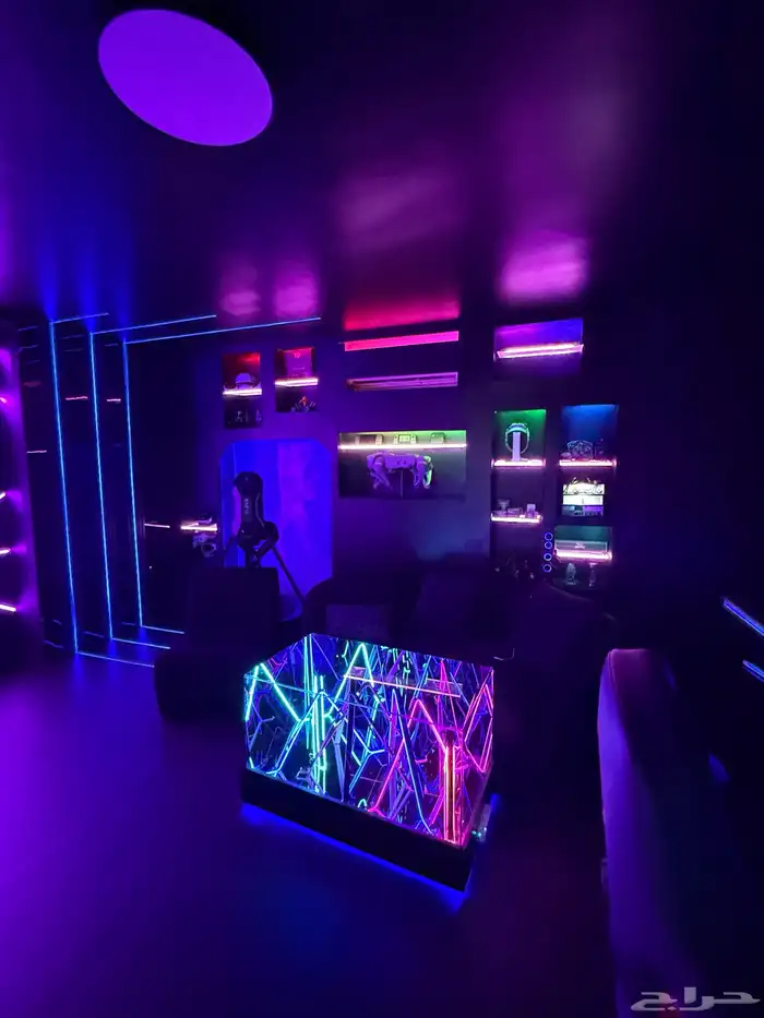 طاولات نيون مضيئة LED ثلاثية الابعاد 3