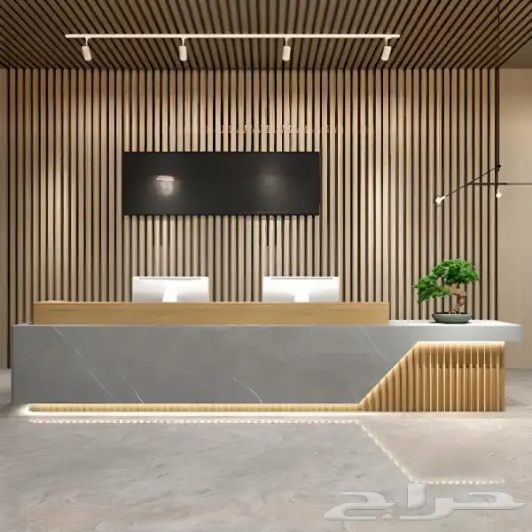 كاونتر استقبال - ريسبشن استقبال - ديكور استقبال 13