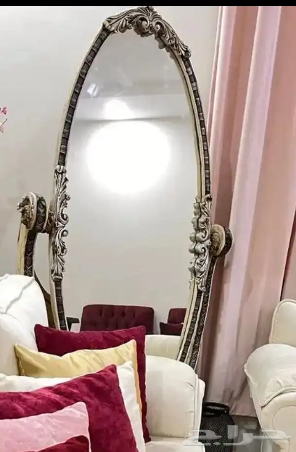 مراية كبيره شكل صدفه 0