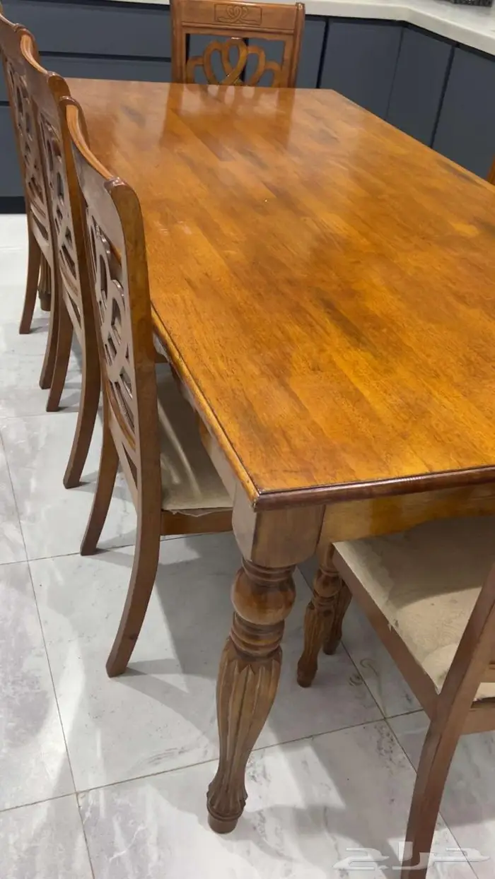 طاوله طعام 6 كراسي 0