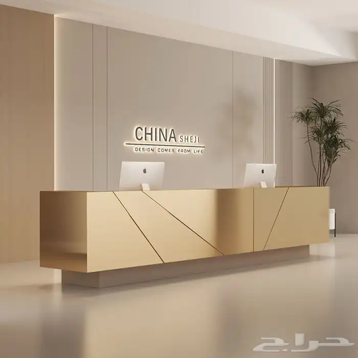 كاونتر استقبال - ريسبشن استقبال - ديكور استقبال 43