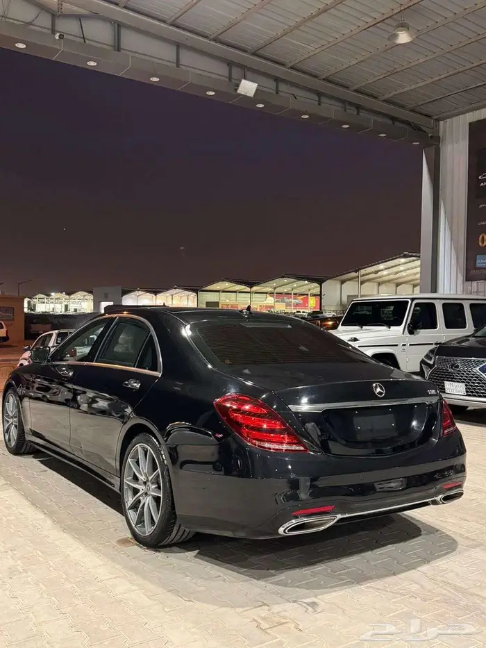 مرسيدس بنز 2019 فئة S450 أزرار 4 أسود ملكي بيج 3