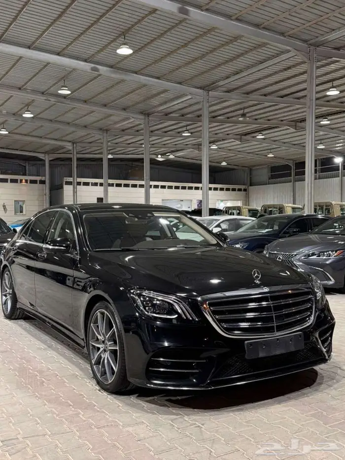 مرسيدس بنز 2019 فئة S450 أزرار 4 أسود ملكي بيج 2