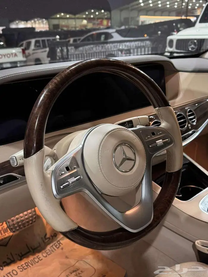 مرسيدس بنز 2019 فئة S450 أزرار 4 أسود ملكي بيج 6