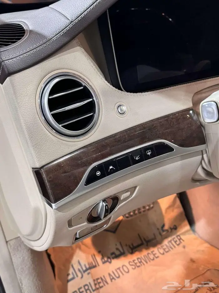 مرسيدس بنز 2019 فئة S450 أزرار 4 أسود ملكي بيج 7