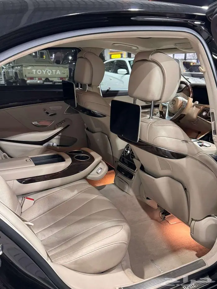 مرسيدس بنز 2019 فئة S450 أزرار 4 أسود ملكي بيج 12