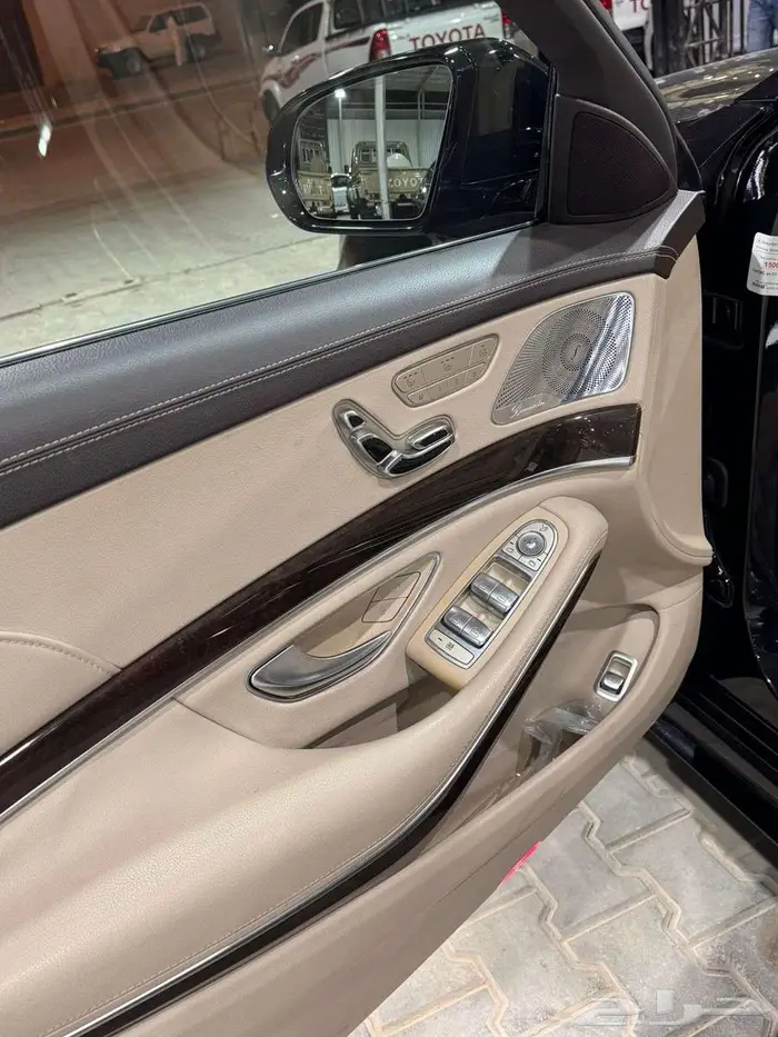 مرسيدس بنز 2019 فئة S450 أزرار 4 أسود ملكي بيج 14