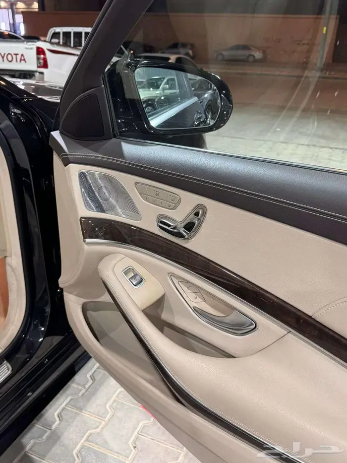 مرسيدس بنز 2019 فئة S450 أزرار 4 أسود ملكي بيج 15