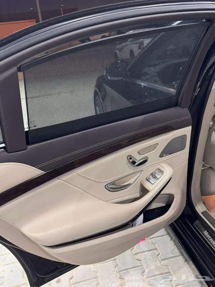مرسيدس بنز 2019 فئة S450 أزرار 4 أسود ملكي بيج 17