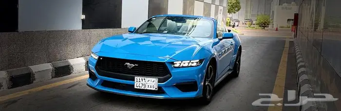 موستنج 2024 كشف ايكو لوست لون أزرق داخلية ابيض اول مالك 1