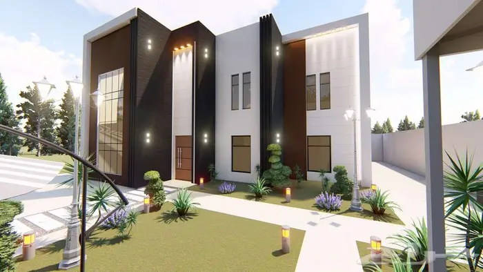 تصميم خارجي واحهات ثري دي 3d 8