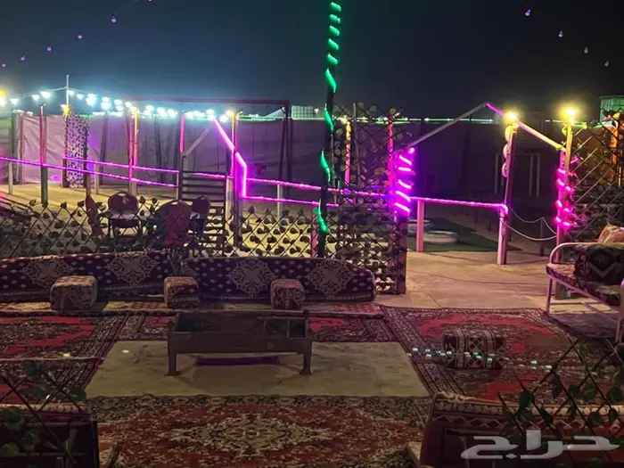 مخيم الأمراء بالدمام جاهز للتأجير عام 1447 مع تأجير دبابات 21