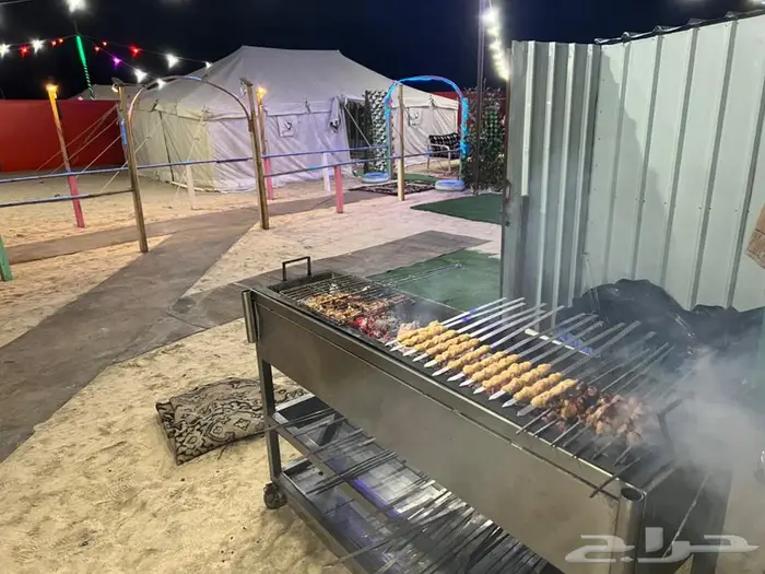 مخيم الأمراء بالدمام جاهز للتأجير عام 1447 مع تأجير دبابات 45