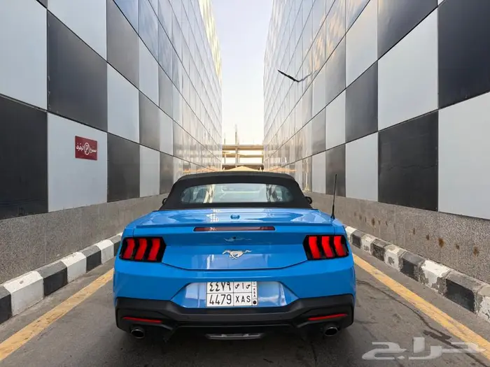 موستنج 2024 كشف ايكو لوست لون أزرق داخلية ابيض اول مالك 17