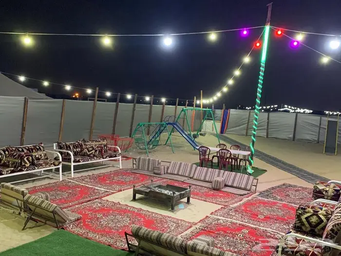 مخيم الأمراء بالدمام جاهز للتأجير عام 1447 مع تأجير دبابات 6