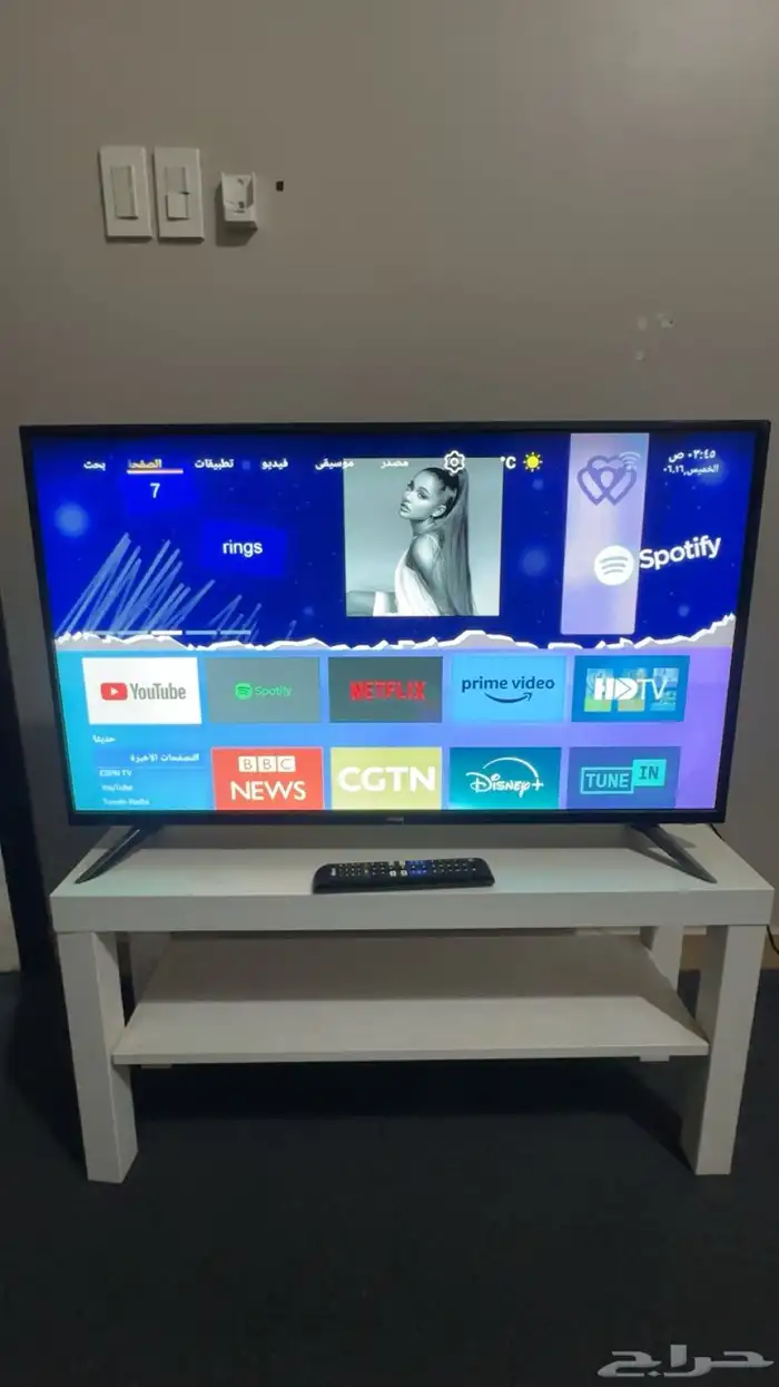 تلفزيون ارو 40 بوصه نظيف جدا سمارت 2
