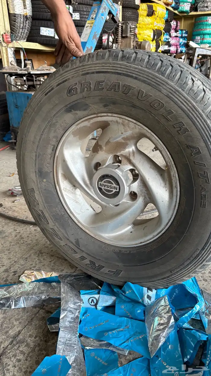 طقم كفرات مع جنوط سفاري مديل 98 0
