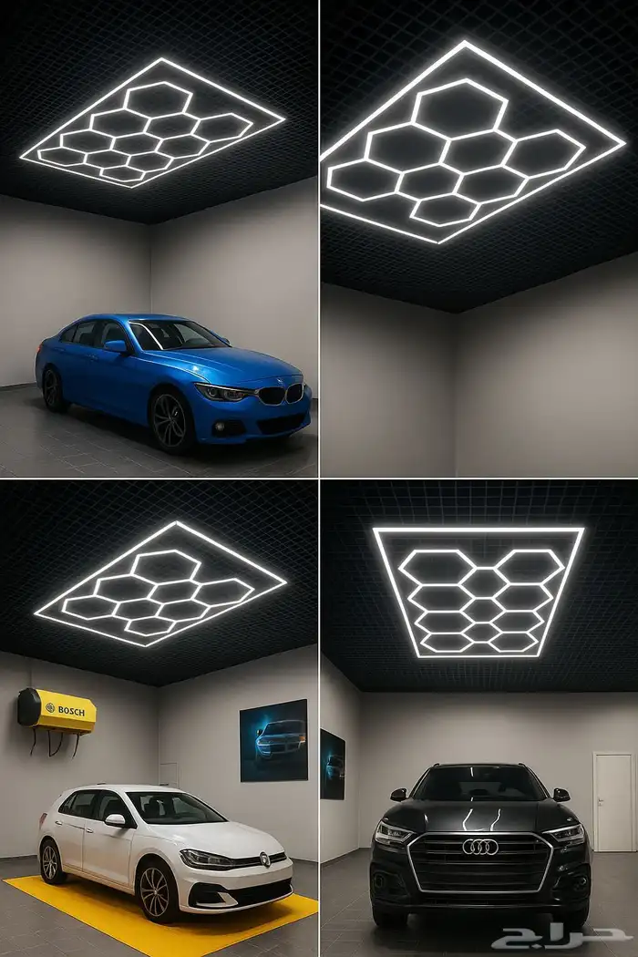 إنارة خلية نحل LED (672W)   مقاس كبير 243 484 سم 4