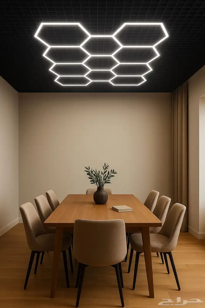 إنارة خلية نحل LED (672W)   مقاس كبير 243 484 سم 1