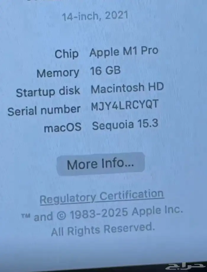 MacBook Pro 11 2021 M1 2