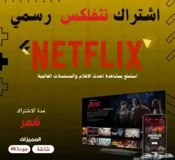 اشتراك نتفلكس ( مضمون ) 0