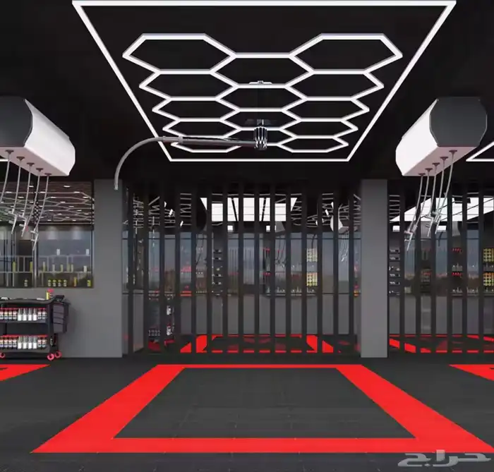 إنارة خلية نحل LED (672W)   مقاس كبير 243 484 سم 5