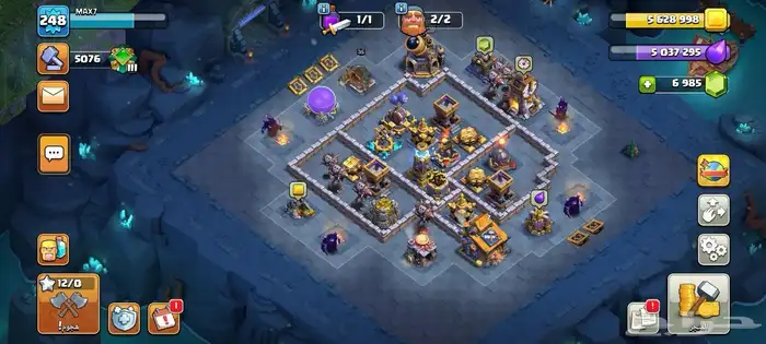 قرية تاون 17 ماكس مع ضمان من السحب والدخيل كلاش اوف كلانس 5