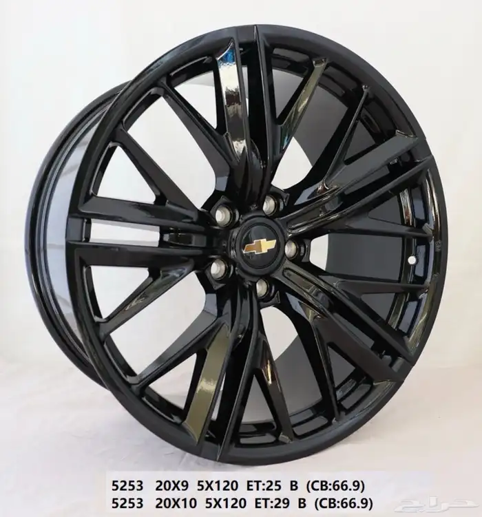 جنوط كمارو ZL1 2016-2023 اسود لامع 0