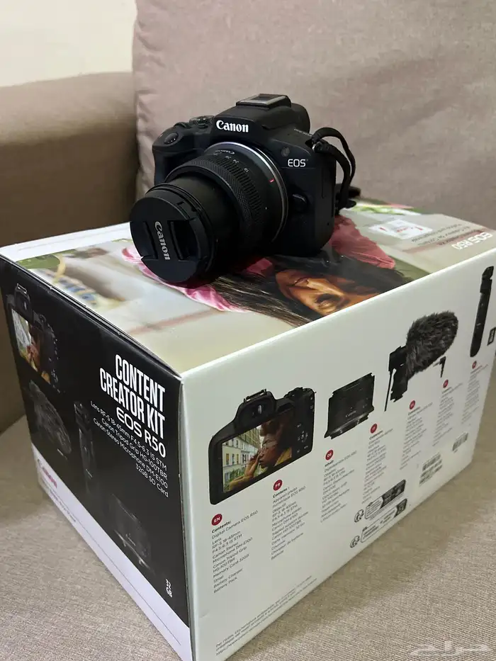 للبيع  كاميرا كانون Canon EOS R50 بحالة ممتازة 0