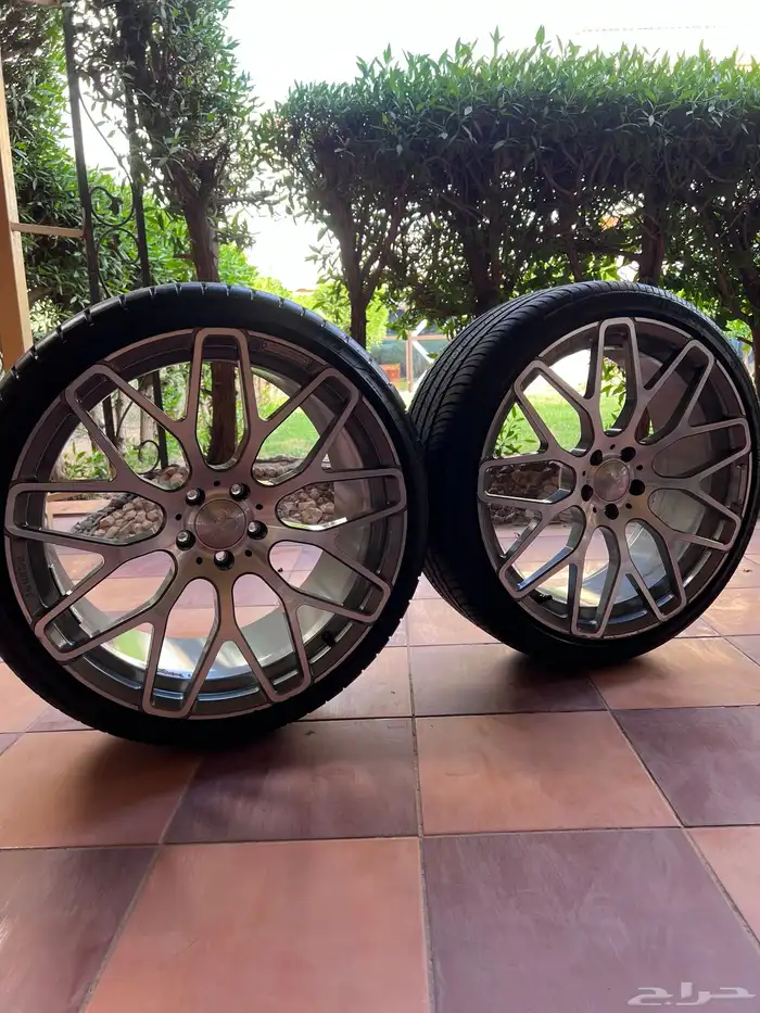 للبيع جنوط مرسيدس برابوس 21 اصليه مع الكفرات نظيفه جدا 2