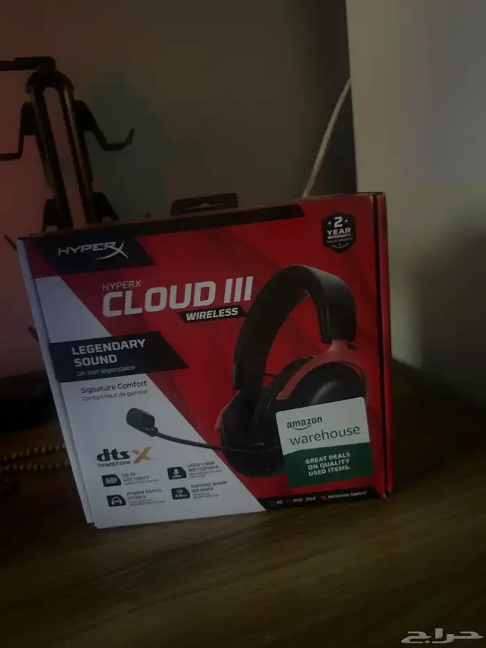 سماعة hyper x cloud III نظيفة جدا 0