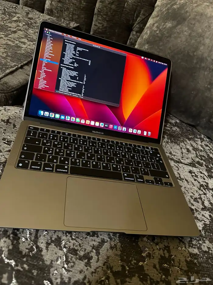 لاب توب ابل ماك بوك اير M1 شبه جديد بطارية 99 4