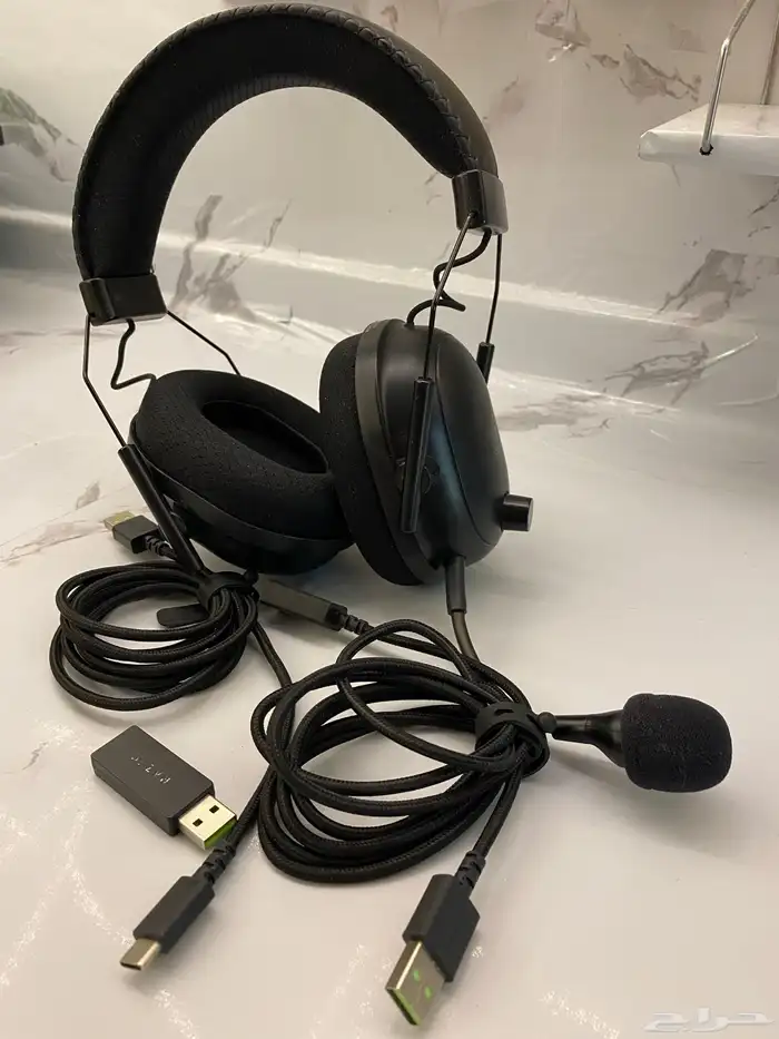سماعة رأس RAZER مع الذاكرة والاسلاك. أصلية وجديدة .. 4