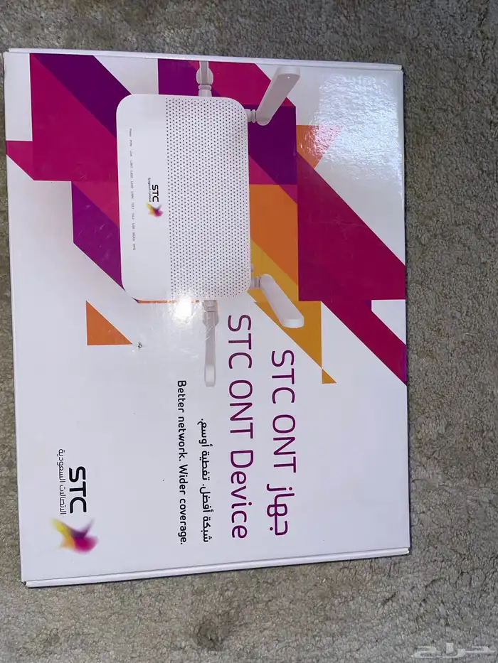 2 مودم فايبر stc ألياف جديد ومستعمل و 2 رسيفر جويtv 7