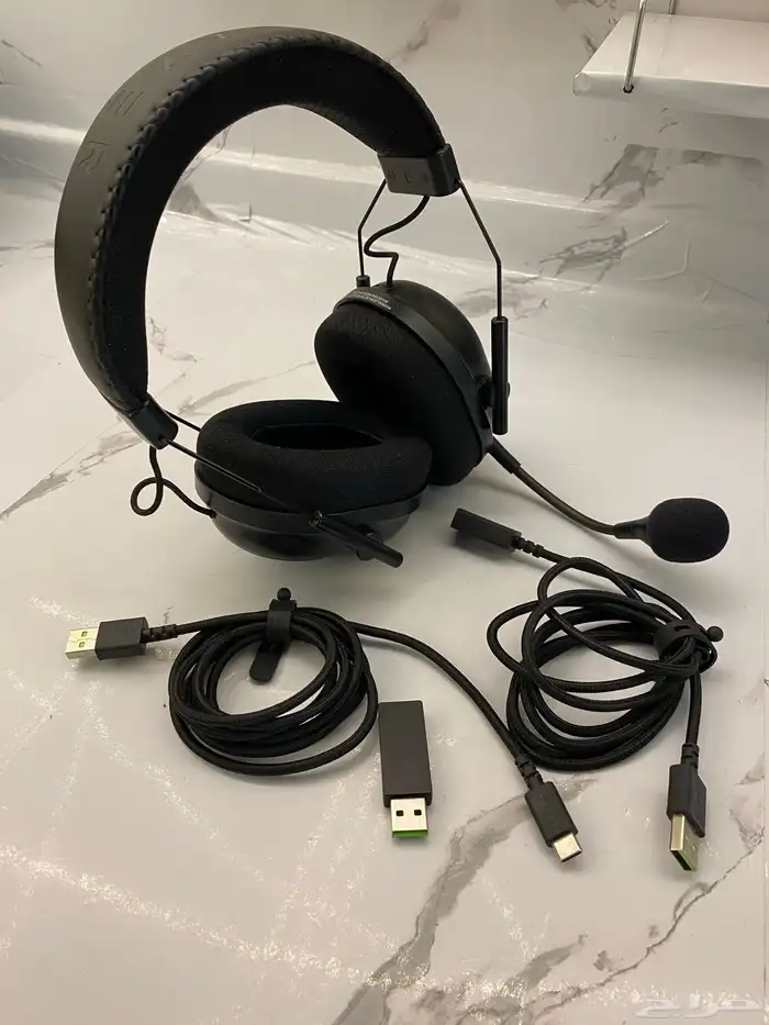 سماعة رأس RAZER مع الذاكرة والاسلاك. أصلية وجديدة .. 3