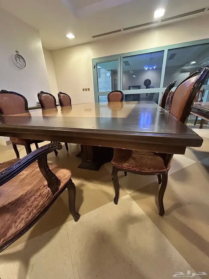 Dining or conference table with 8 chairs 3