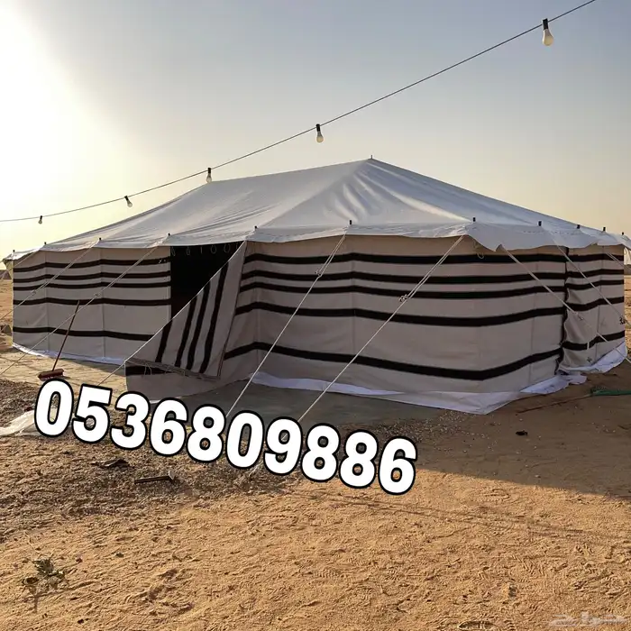 بيوت شعر - بيت شعر ابيض تركي خياطة يدوية - خيام شعر 0